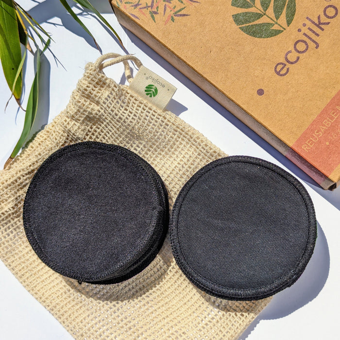 Reusable Make Up Remover Pads | Bamboo & Organic Cotton Natural Face Wipes (16 pck)